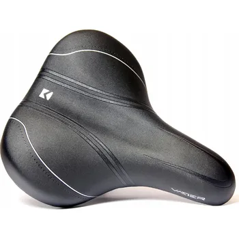 Sedlo na kolo SEDLO VADER COMFORT/CITY/TREKING VD851B-06 260X210MM S OBJÍMKOU ČERNÉ