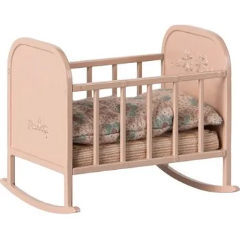 Doplněk pro panenku Kolébka pro myší miminko Maileg Light Rose