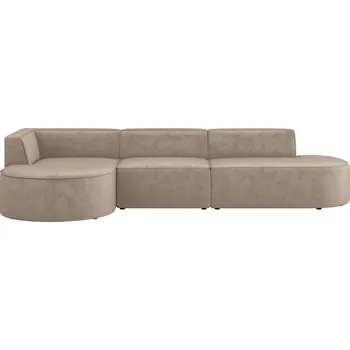 Sedací souprava Taupe pohovka Desiree 100% polyester 343 x 72 x 159