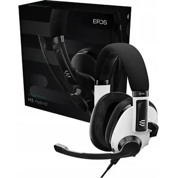 Sluchátka Sluchátka bezdrátová náhlavní Sennheiser Epos H3 Hybrid Bílá