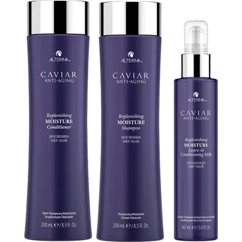Šampon Alterna Haircare Replenishing Moisture Trio, výhodný set pro hydrataci suchých vlasů