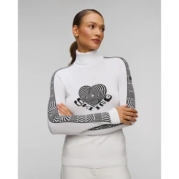 Dámský svetr Bílý Dámský Lyžařský Rolák Newland Everline N46546-91