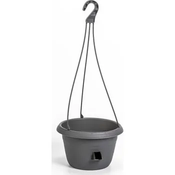 Plastia Samozavlažovací žardina Siesta ø 25 s plastovým závěsem antracit