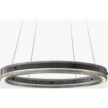 Darla - kulaté moderní svítidlo lustr nad stůl 80 cm černé