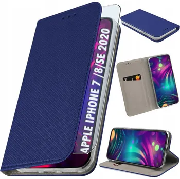 Pouzdro na mobilní telefon Flipové pouzdro pro Apple iPhone 7/8/SE 2020 + Sklo 9h - Pouzdro