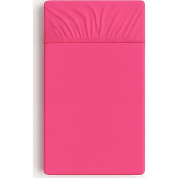 Prostěradlo Prostěradlo s gumičkou do postýlky 140 x 70 cm - tmavě růžová barva