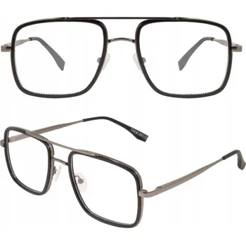 Sluneční brýle Theblogshop brýle bez dioptrií pilotky stříbrné