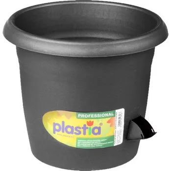 Květináč Plastia Samozavlažovací květináč Siesta ø 25 antracit