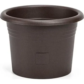 Květináč Plastia Samozavlažovací květináč Narza ø 35 čokoláda