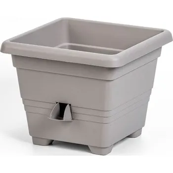 Květináč Plastia Samozavlažovací květináč Bergamot 25x25 taupe