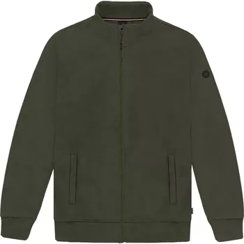 Pánská mikina Pánská rozepínací mikina se stojáčkem Double Urban Outfitters MTOP-1092 tmavě zelená (7XL)