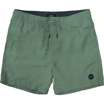 Pánské plavky Velké pánské plavky jednobarevné plážové šortky Double MTS-8006 světlezelené (5XL)