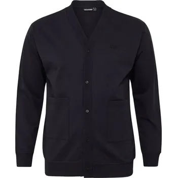 Pánský svetr Velký pánský rozepínací svetr-blůza cardigan na knoflíky North Latitude 53342-0099 černý (5XL)