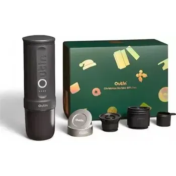 Kávovar Outin Nano Přenosný Aku Espresso kávovar šedá + Basket Plus sada (Vánoční set) (OTEM-01-SG-PLUS)