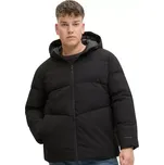 Velká pánská prošívaná bunda s kapucí Jack & Jones 12283873 černá (5XL)