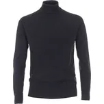 Tmavě modrý svetr s rolákem a dlouhým rukávem Redmond 501-11 ve větší velikosti (6XL)