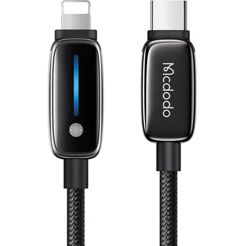 Náhradní díl pro mobilní telefon Mcdodo – datový kabel (CA-0050) – s automatickou úpravou jasu, USB-C na Lightning, 36W, 1,2m – černý