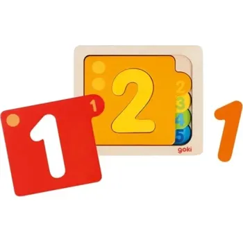 Puzzle Montessori puzzle Goki vrstvené Puzzle Věk 2+