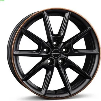 Alu kolo BORBET Alu kola BORBET LX19 8x19 5x112 ET44 Black Matt Rim Copper 66.6