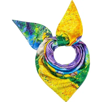 Šátek Dámský šátek s potiskem malby - Levandulové pole a Snová louka 9001637-8