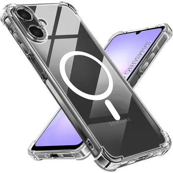 Pouzdro na mobilní telefon Techsuit - nárazuvzdorný průhledný silikonový MagSafe - Samsung Galaxy A07 4G - průhledný