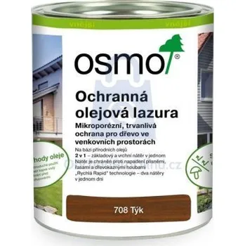 Olej na dřevo Olejová lazura ochranná, Teak 708, OSMO 5 ml, balení 1 ks