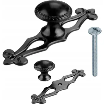 Nábytkové kování Úchytka knopka ATM černá matná 7,50x2,30x2,30 cm