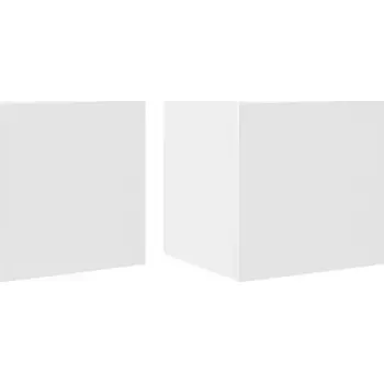 Televizní stolek Bílá televizní skříňka 30,5 x 30 x 30 cm, sada 2 ks