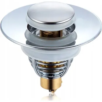 Sifon Zátka klik-klak k umyvadlu s filtrem 62 mm nerezová ocel chrom