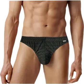 Pánské plavky Pánské sportovní plavky SLIPOVÉ ATLANTIC KMT-263 XXL khaki