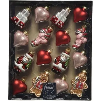 Vánoční dekorace Sada vánočních ozdob mix Vánoční přívěsky