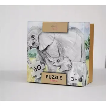 Puzzle PUZZLE 60 MAMA MALUJE SLONY