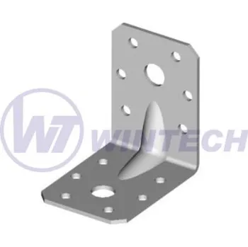 Tesařské kování WINTECH 05-25 Úhelník bez vlisu 45x60x60x2 ZB Balení: 1 ks TBJAA04560B