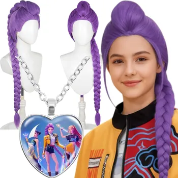 Karnevalová paruka Rumi Demon Hunters Paruka fialová