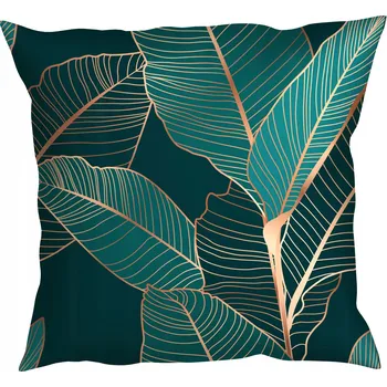 Povlak na dekorativní polštářek Povlak na polštář 45x45 dekorativní jasanový vzor povlaku na polštářky