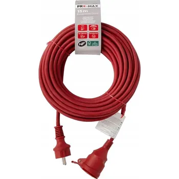 Napájecí kabel Prodlužovací Kabel zahradní Promax 15 m 1 ks zásuvka bílý