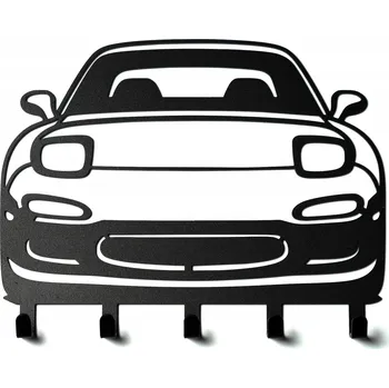 Věšák Věšák na klíče Mazda RX7 VELKÝ 25cm Černý Dárek Gadget Tuning JDM