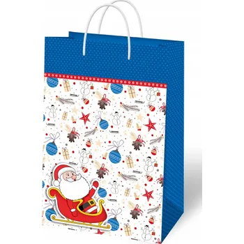 Dárková taška Dárková Taška Ozdobná Velká Vánoční Dárková Elegantní 45x33 cm TDBN