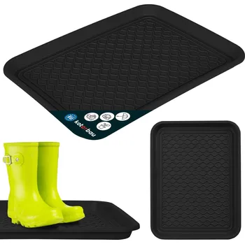 Rohožka Odkapávač na boty plastový 38x50 cm - Barva černá - černá \ 38x50 cm