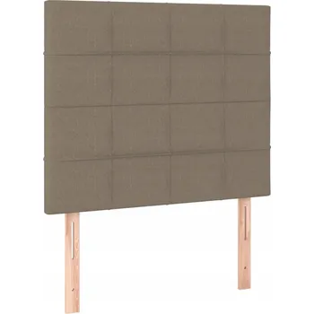 Čelo postele nastavitelné taupe 90 x 5 x 118/128 cm
