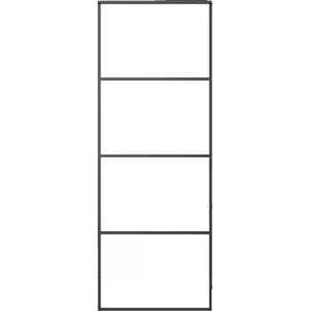 Interiérové dveře Černé posuvné dveře matné sklo ESG 76 x 205 cm