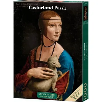 Puzzle PUZZLE 1000 dílků Dáma s hranostajem, Da Vinci CASTOR