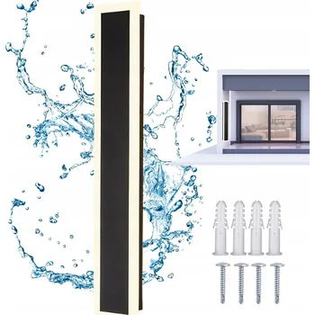 Venkovní osvětlení LED VENKOVNÍ NÁSTĚNNÁ LAMPA FASÁDNÍ ZAHRADNÍ SVÍTIDLO IP65 24W 60*9 CM