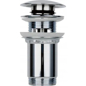 Sifon KLIK-KLAK UMYVADLOVÁ VÝPUST AUTOMATICKÁ BEZ PŘEPADU S POUZDREM CHROM