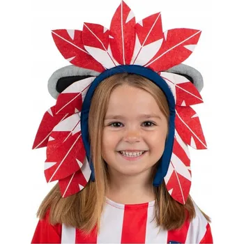 Karnevalový kostým Čelenka s peřím My Me Jedna velikost Kostým pro děti Atlético de Madrid