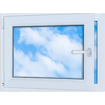 Okno Plastové okno Lorac bílé 800x600 mm levé otevíravě-sklopné