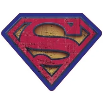 Polštář Polštář ve tvaru loga Supermana, dekorativní polštář, Velur