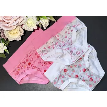 Dívčí spodní prádlo Dívčí kalhotky ALVADA B9516 set 3 (Velikost 98)