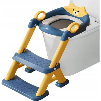 Nástavec na WC sedátko ŽEBŘÍČEK pro děti s podnožkou | Sedátko | Schůdky 2v1