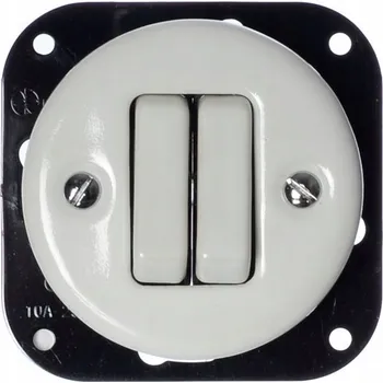 vypínač Dvojitý vypínač Klasik JLM bílý A0117